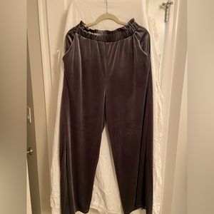 Open Edit Velvet Pants - Size Large - Steel Blue